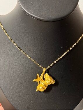 Gold-tone Koala Bear Pendant and chain Necklace - vintage